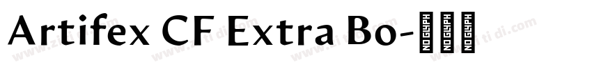 Artifex CF Extra Bo字体转换